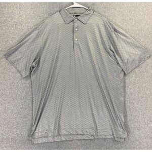 Tom Brady Goat Lifestyle TB12 Men's XL Golf Polo All Over Print Logo Lightweight